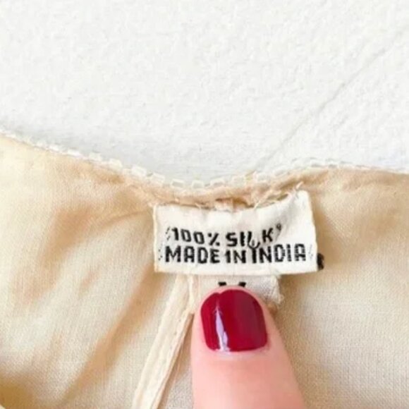 1970s Beaded White Dress - Picture 3 of 4